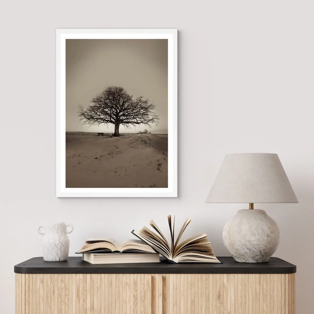Affiche dans un cadre blanc - Poster - D'ici à l'éternité - 70x100 cm