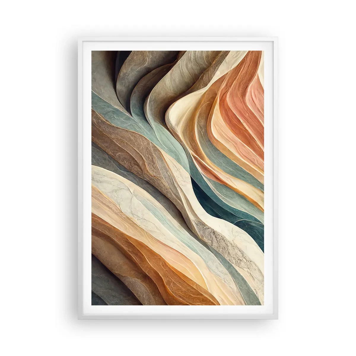 Affiche dans un cadre blanc - Poster - Le moment avant le changement - 70x100 cm