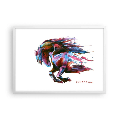 Affiche dans un cadre blanc - Poster - Dans le ravissement - 70x50 cm