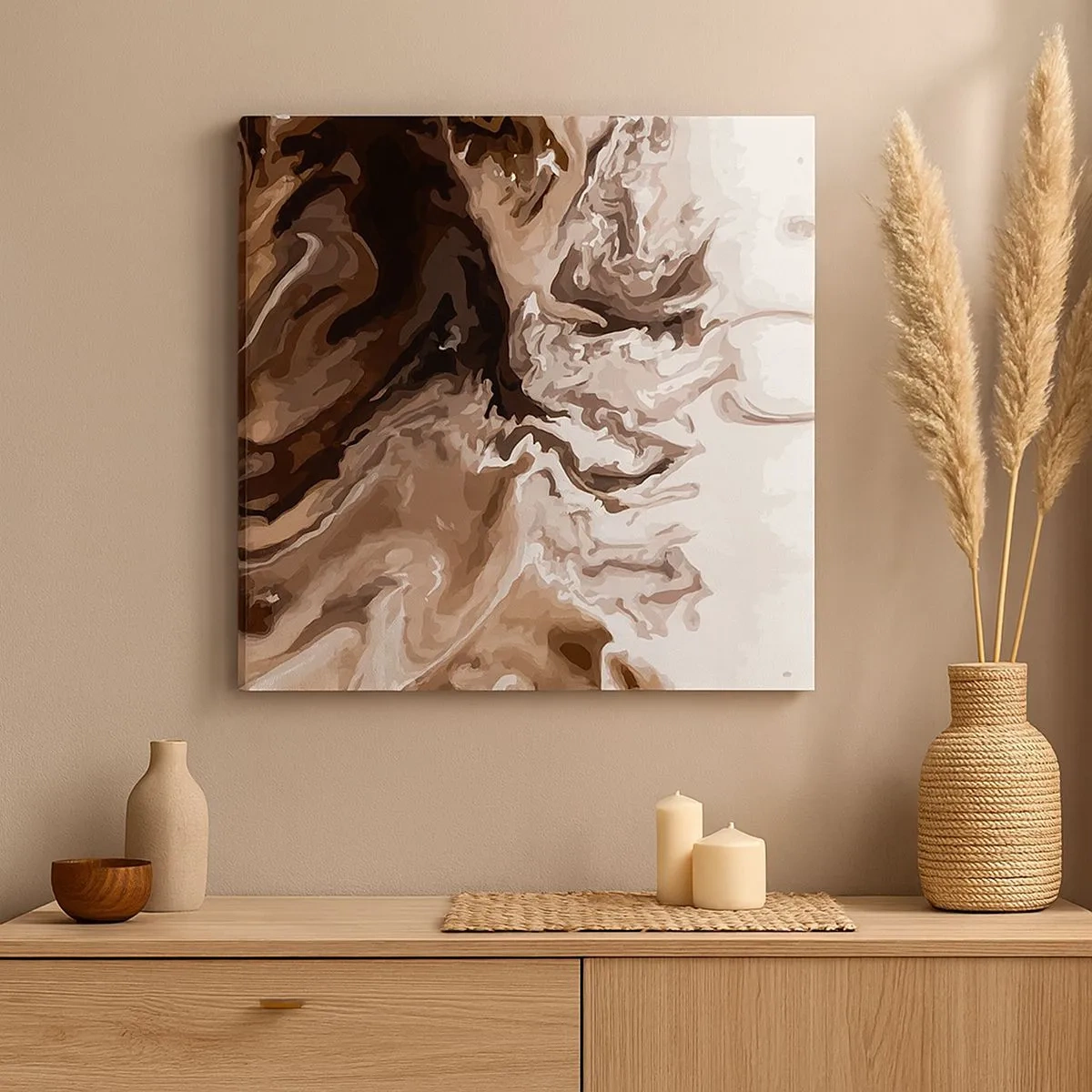 Impression sur toile - Image sur toile - Contraste de couleur - 30x30 cm