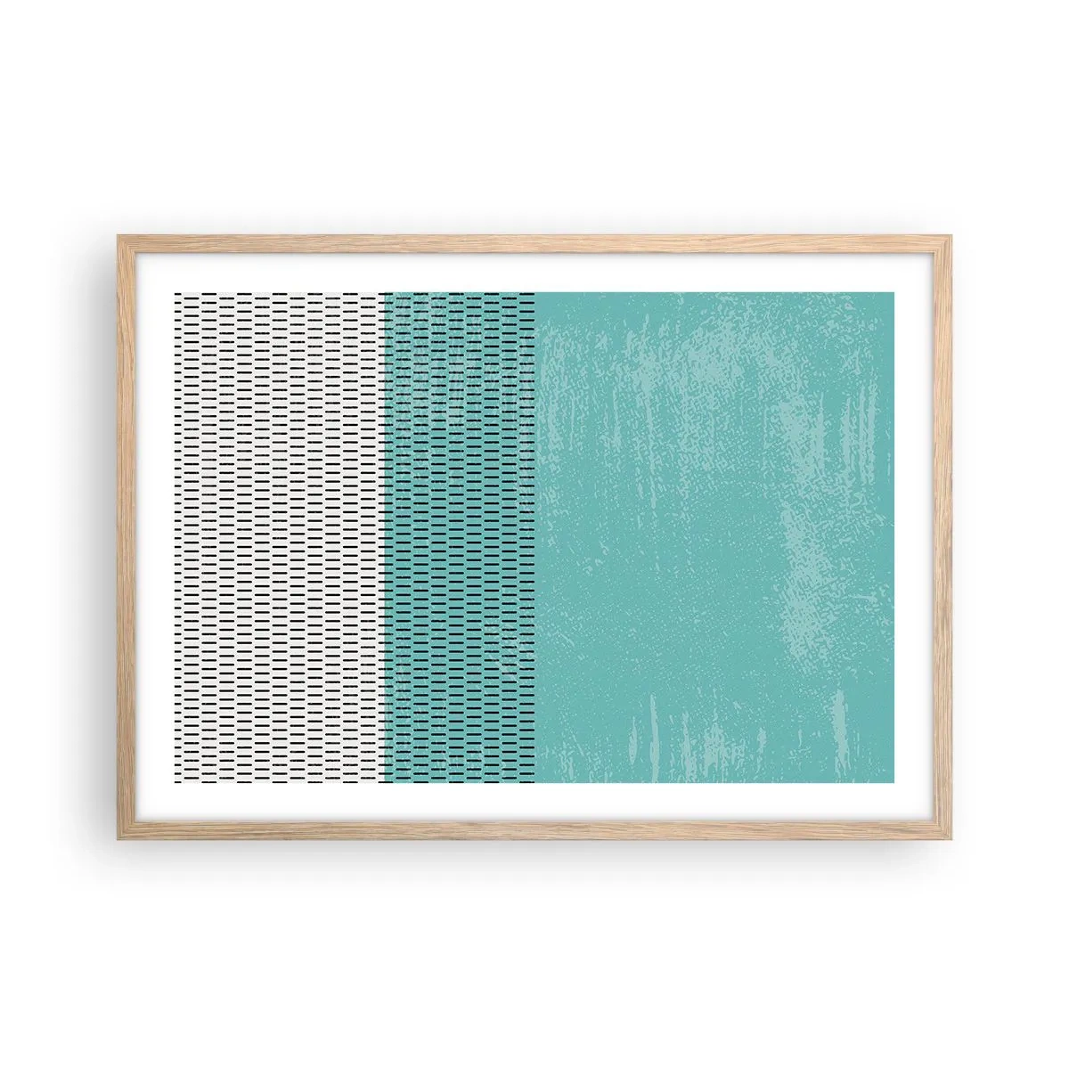 Affiche dans un chêne clair - Poster - Composition équilibrée - 70x50 cm