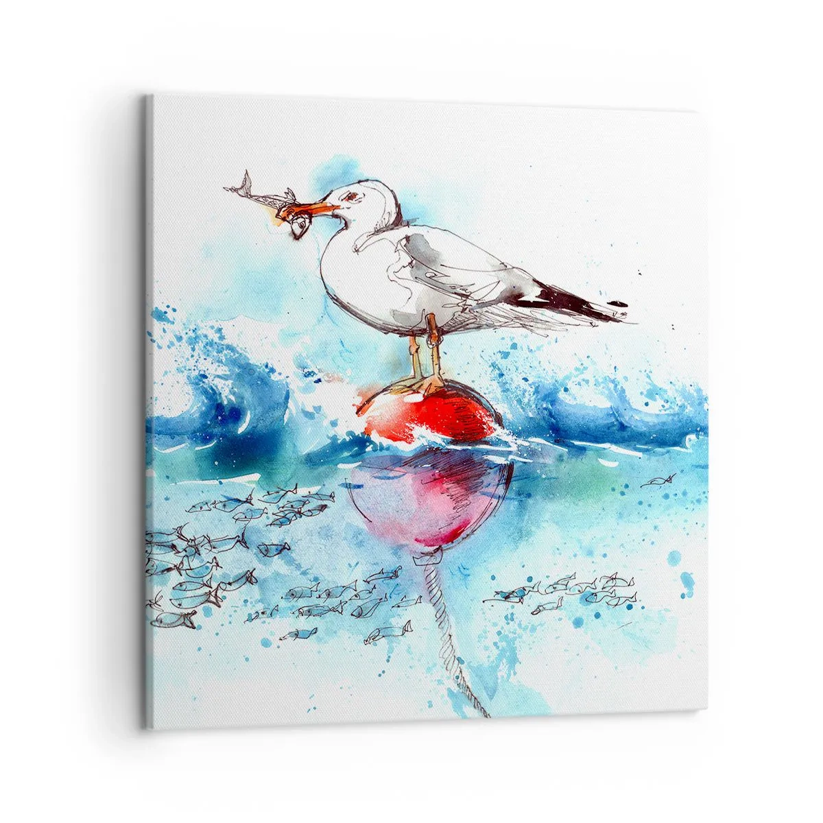 Impression sur toile - Image sur toile - Prise réussie - 50x50 cm