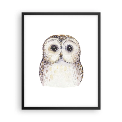 Affiche dans un cadre noir - Poster - Regarde-moi dans les yeux - 40x50 cm