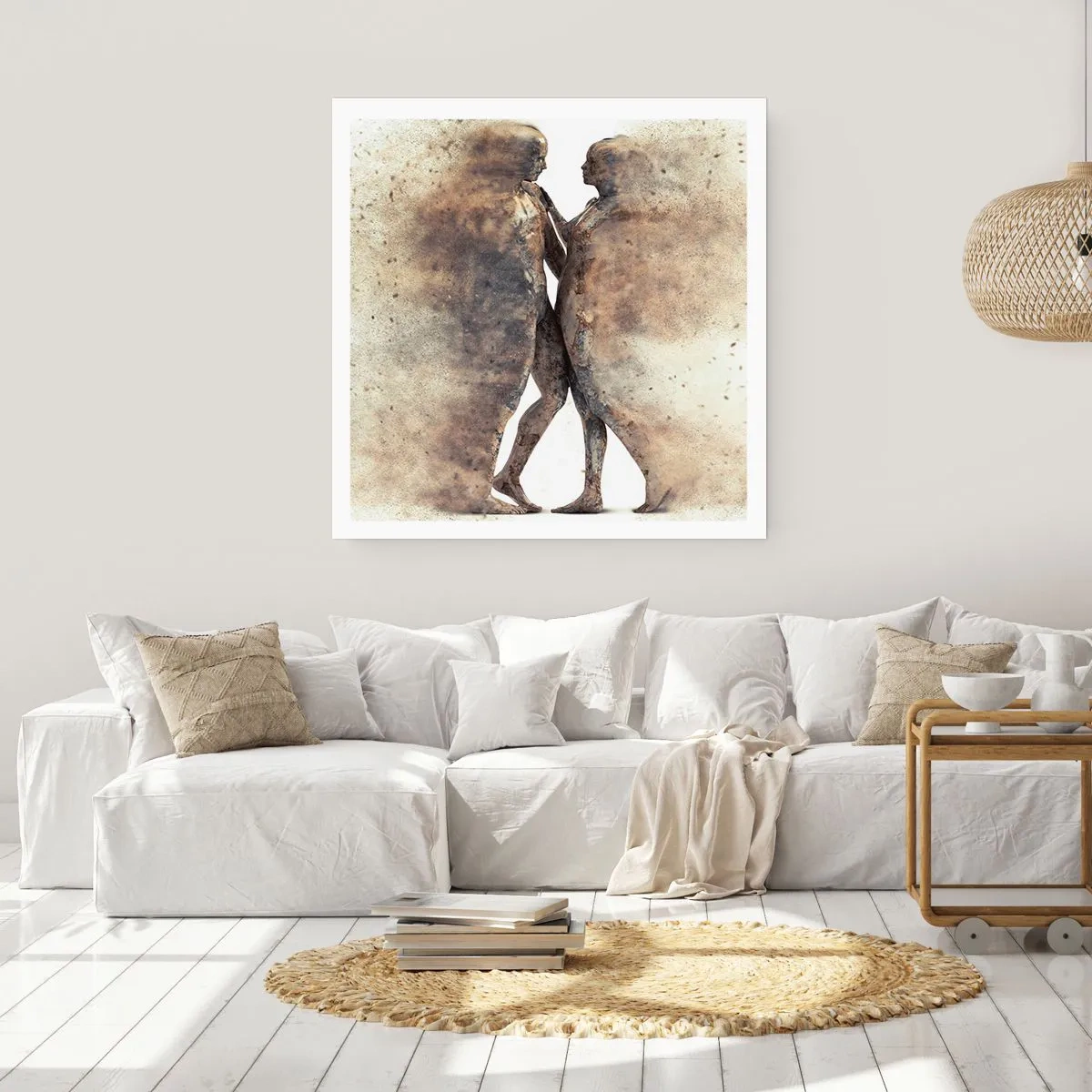 Affiche - Poster - Ils sont sortis de la poussière pour aimer - 40x40 cm