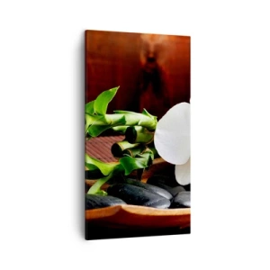 Impression sur toile - Image sur toile - Cédez au contact de la nature - 45x80 cm