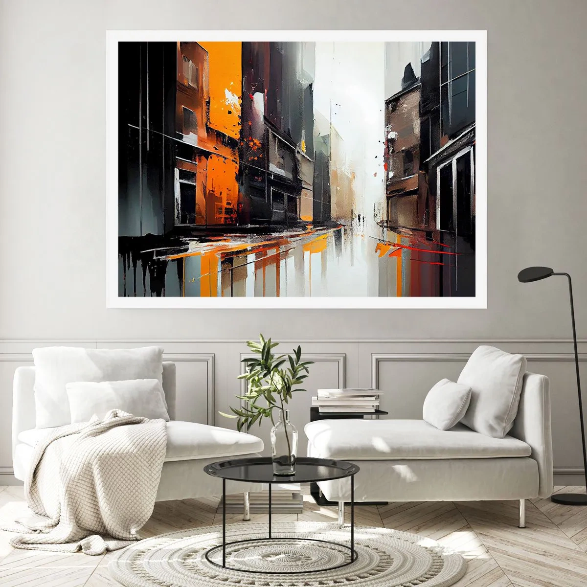 Affiche - Poster - Jour de pluie - 50x40 cm