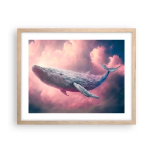 Affiche dans un chêne clair - Poster - Frottez-vous les yeux - 50x40 cm