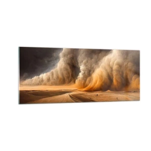 Impression sur verre - Image sur verre - La colère du désert - 100x40 cm