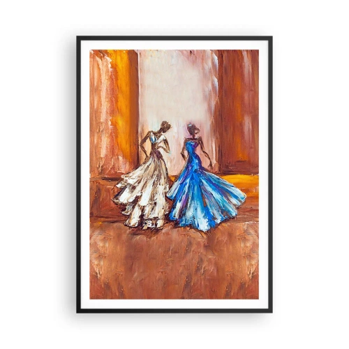 Affiche dans un cadre noir - Poster - Un duo reconnaissant - 70x100 cm