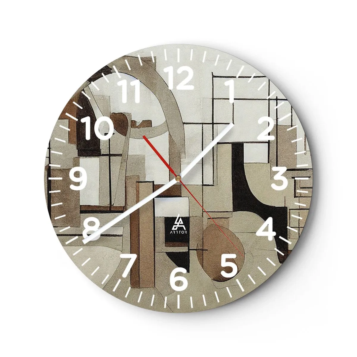 Horloge murale - Pendule murale - Paysage urbain 2.0 - 40x40 cm