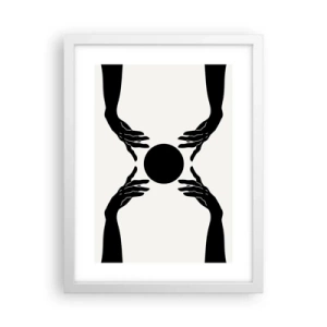 Affiche dans un cadre blanc - Poster - Signe secret - 30x40 cm