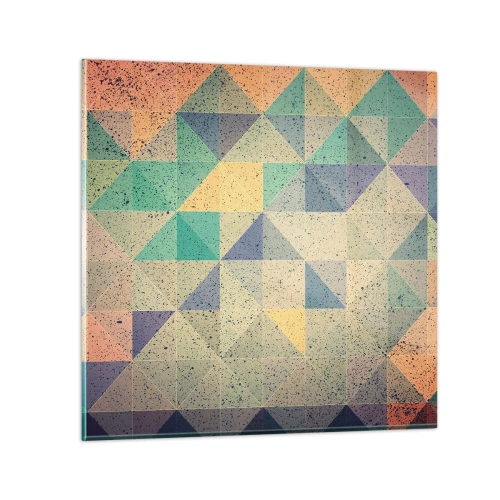 Impression sur verre - Image sur verre - République des triangles - 40x40 cm
