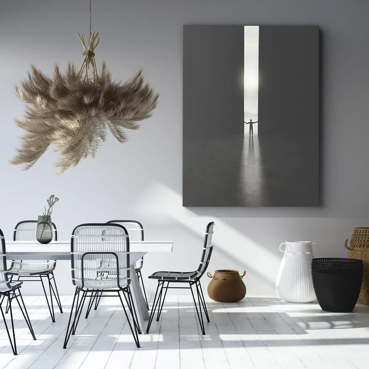 Impression sur toile - Image sur toile - Étape vers un avenir radieux - 45x80 cm