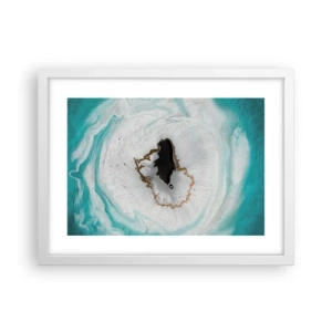 Affiche dans un cadre blanc - Poster - Pénétrer à l'intérieur - 40x30 cm