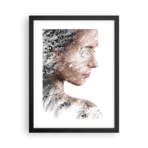 Affiche dans un cadre noir - Poster - L'âme de la forêt - 30x40 cm