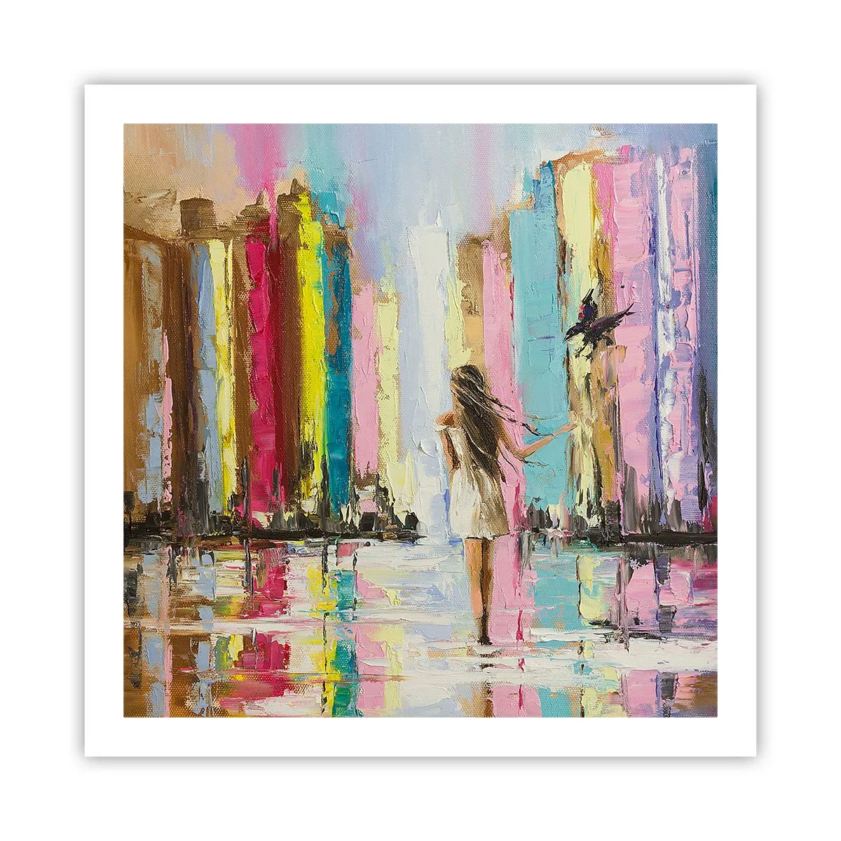 Affiche - Poster - Viens avec moi - 60x60 cm