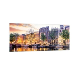 Impression sur verre - Image sur verre - Beauté hollandaise sobre et sereine - 100x40 cm