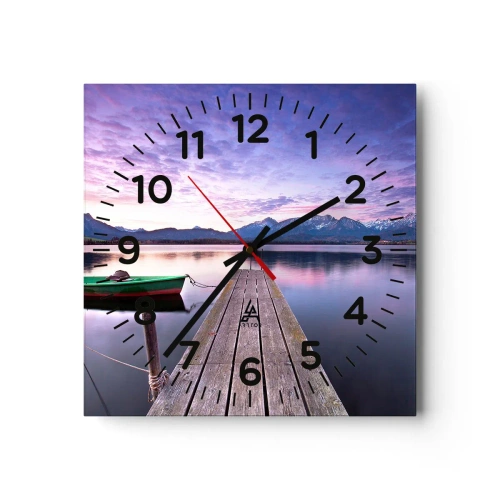 Horloge murale - Pendule murale - Silence amical - 40x40 cm