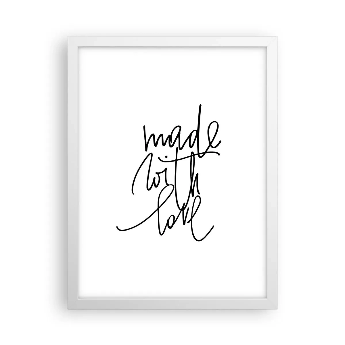 Affiche dans un cadre blanc - Poster - La meilleure marque - 30x40 cm