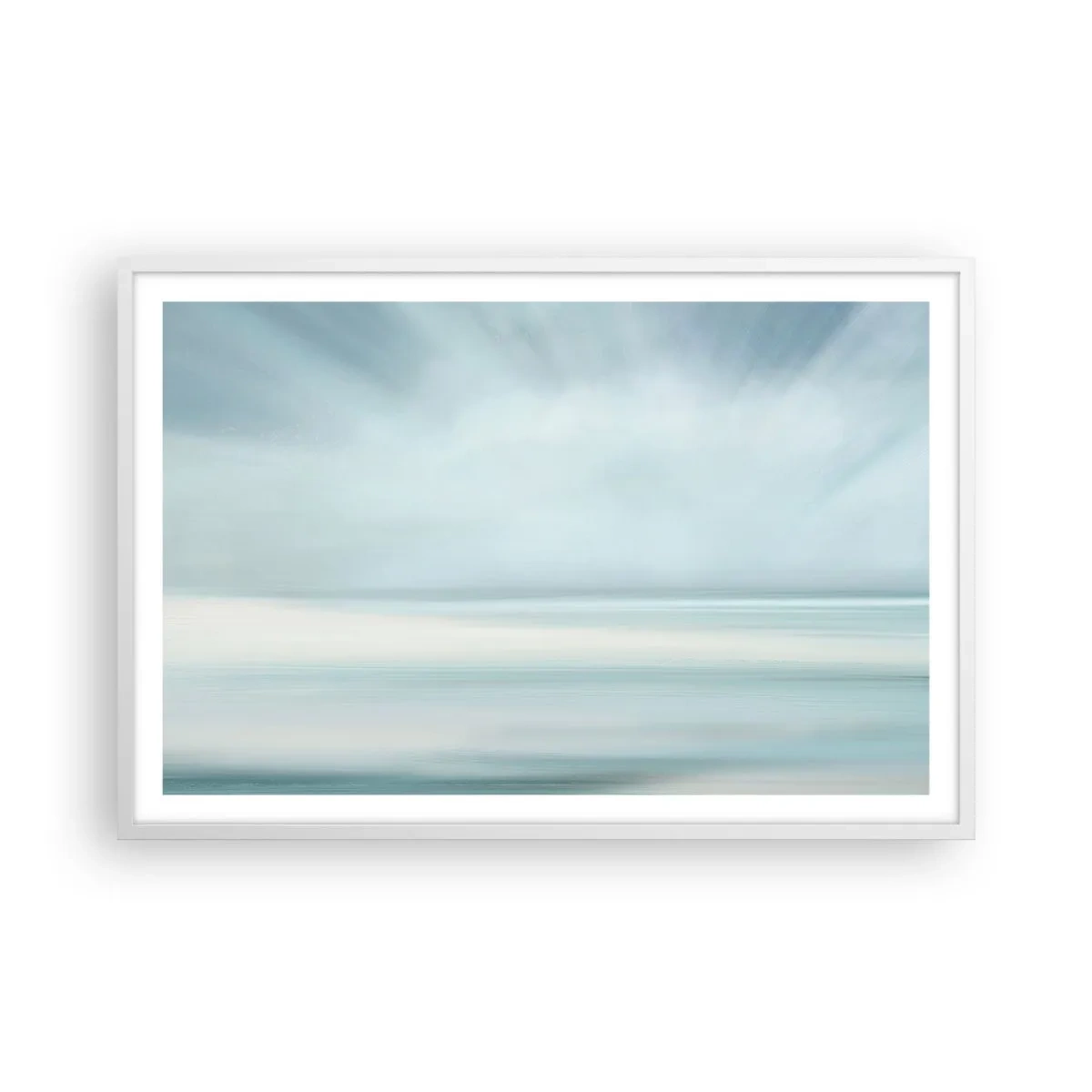 Affiche dans un cadre blanc - Poster - Paix à l'horizon - 91x61 cm