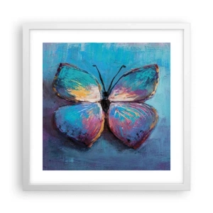 Affiche dans un cadre blanc - Poster - Dans toute sa splendeur - 40x40 cm