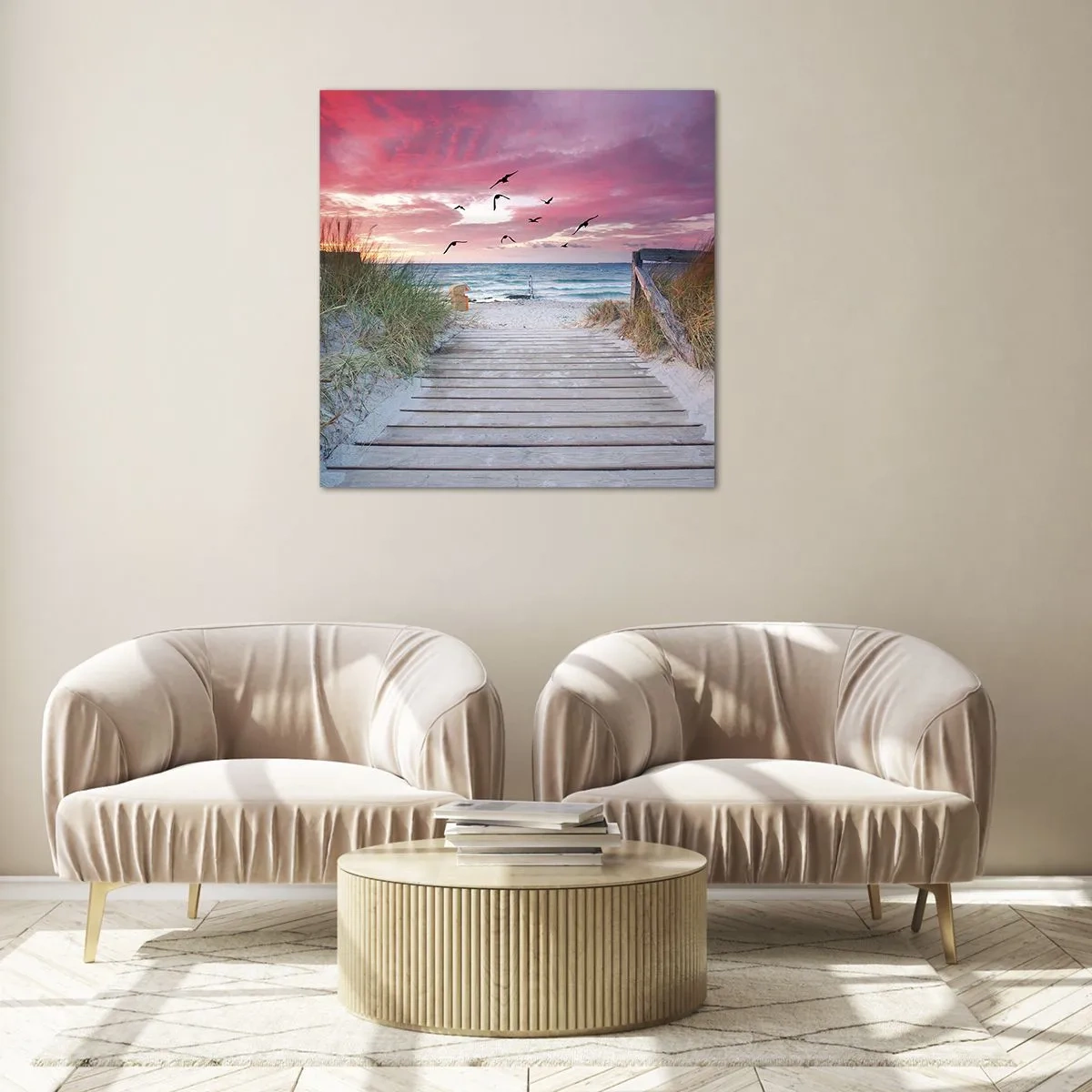 Impression sur verre - Image sur verre - Impression de la Baltique - 50x50 cm