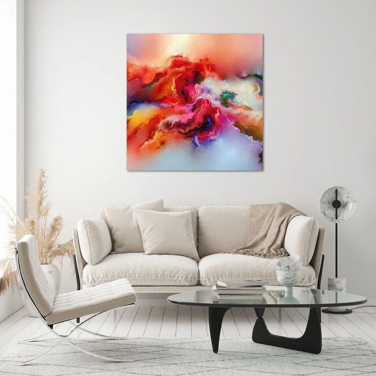 Impression sur verre - Image sur verre - Comment attraper des rêves - fumée - 30x30 cm