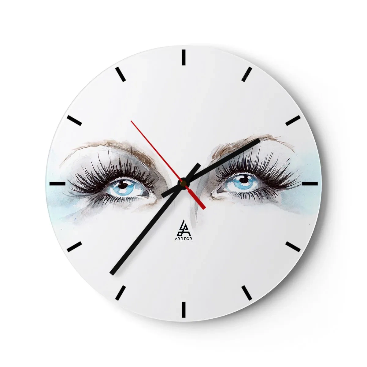 Horloge murale - Pendule murale - Yeux d'ange? - 40x40 cm