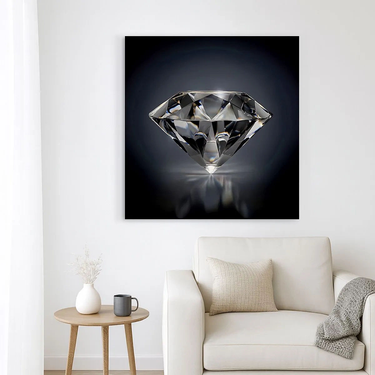 Impression sur toile - Image sur toile - La meilleure amie - 30x30 cm