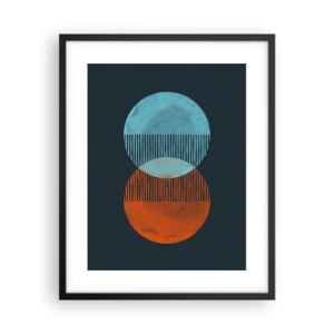 Affiche dans un cadre noir - Poster - Fantaisie astronomique - 40x50 cm