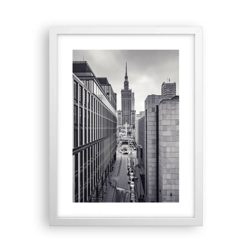 Affiche dans un cadre blanc - Poster - Vallée de Varsovie - 30x40 cm