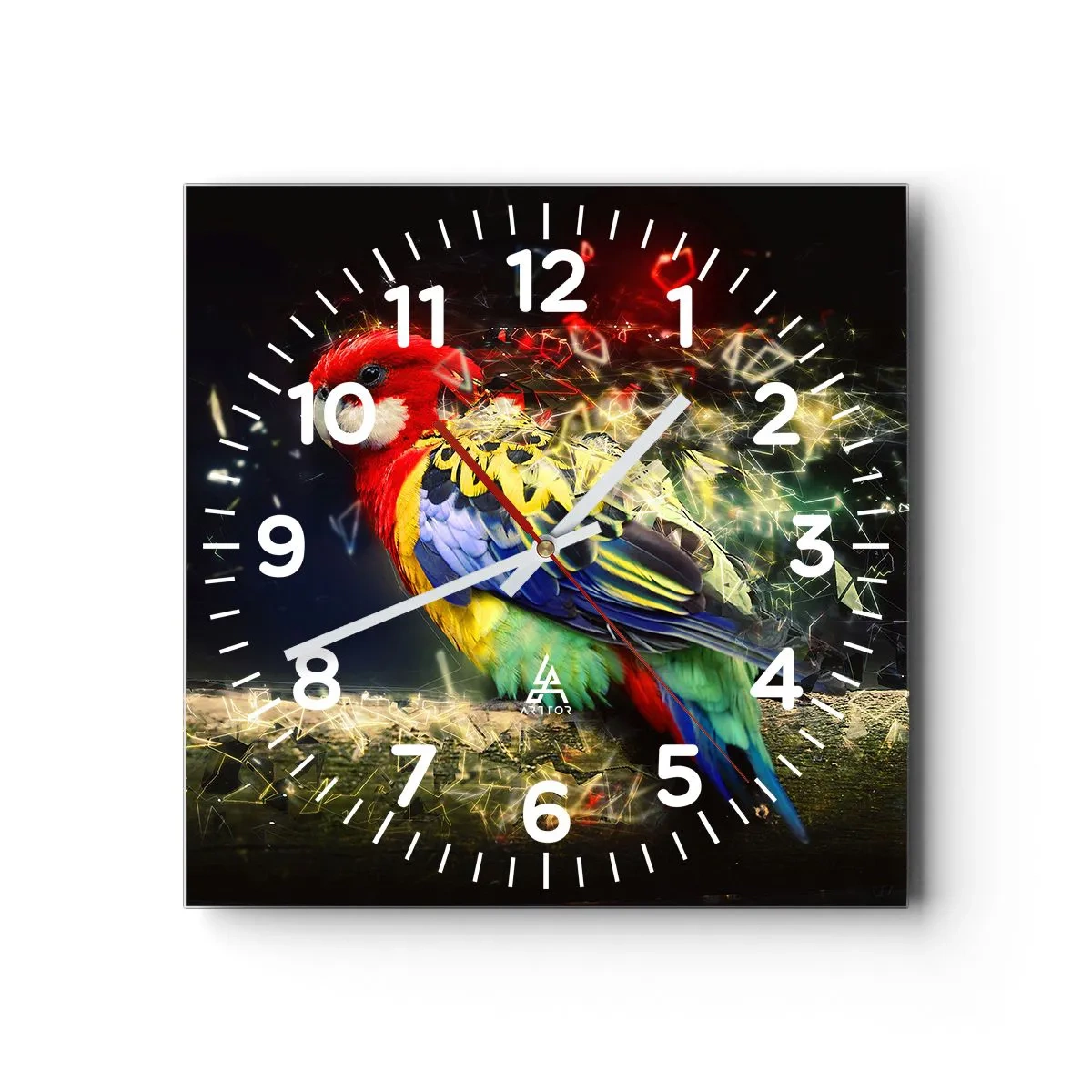 Horloge murale - Pendule murale - Messager d'éclat - 30x30 cm