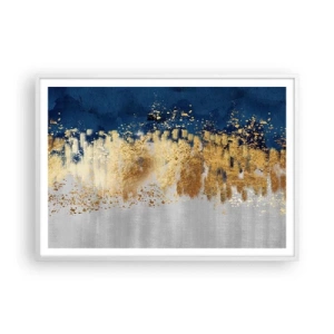 Affiche dans un cadre blanc - Poster - Une composition moderne et pétillante - 100x70 cm