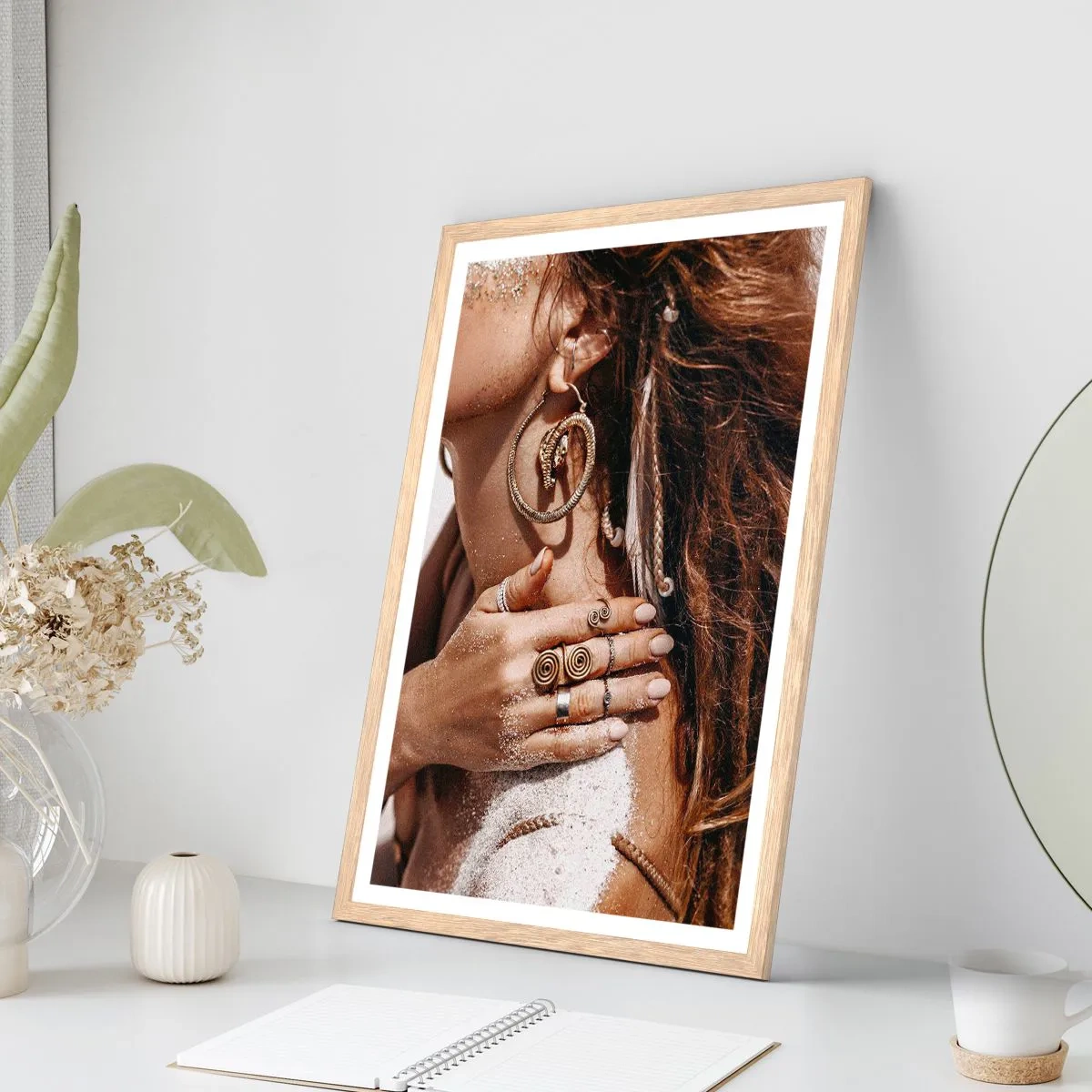 Affiche dans un chêne clair - Poster - Reine des plages sauvages - 61x91 cm