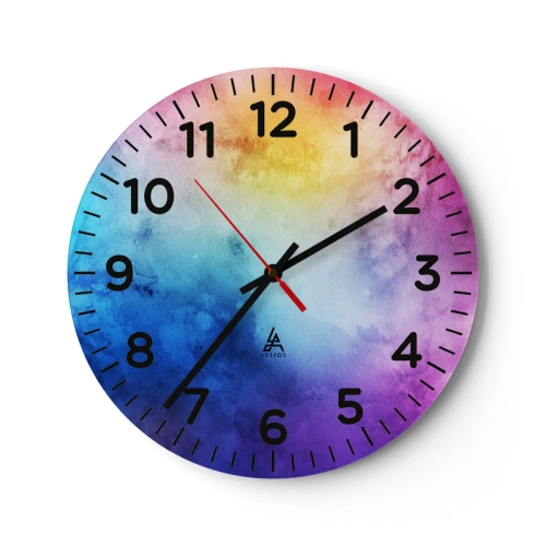 Horloge murale - Pendule murale - Presque au septième ciel - 30x30 cm