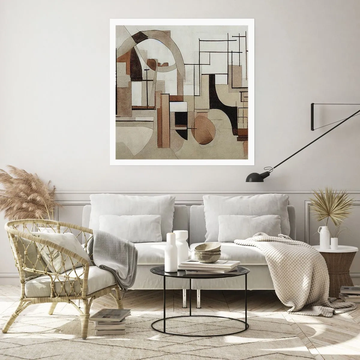Affiche - Poster - Paysage urbain 2.0 - 40x40 cm