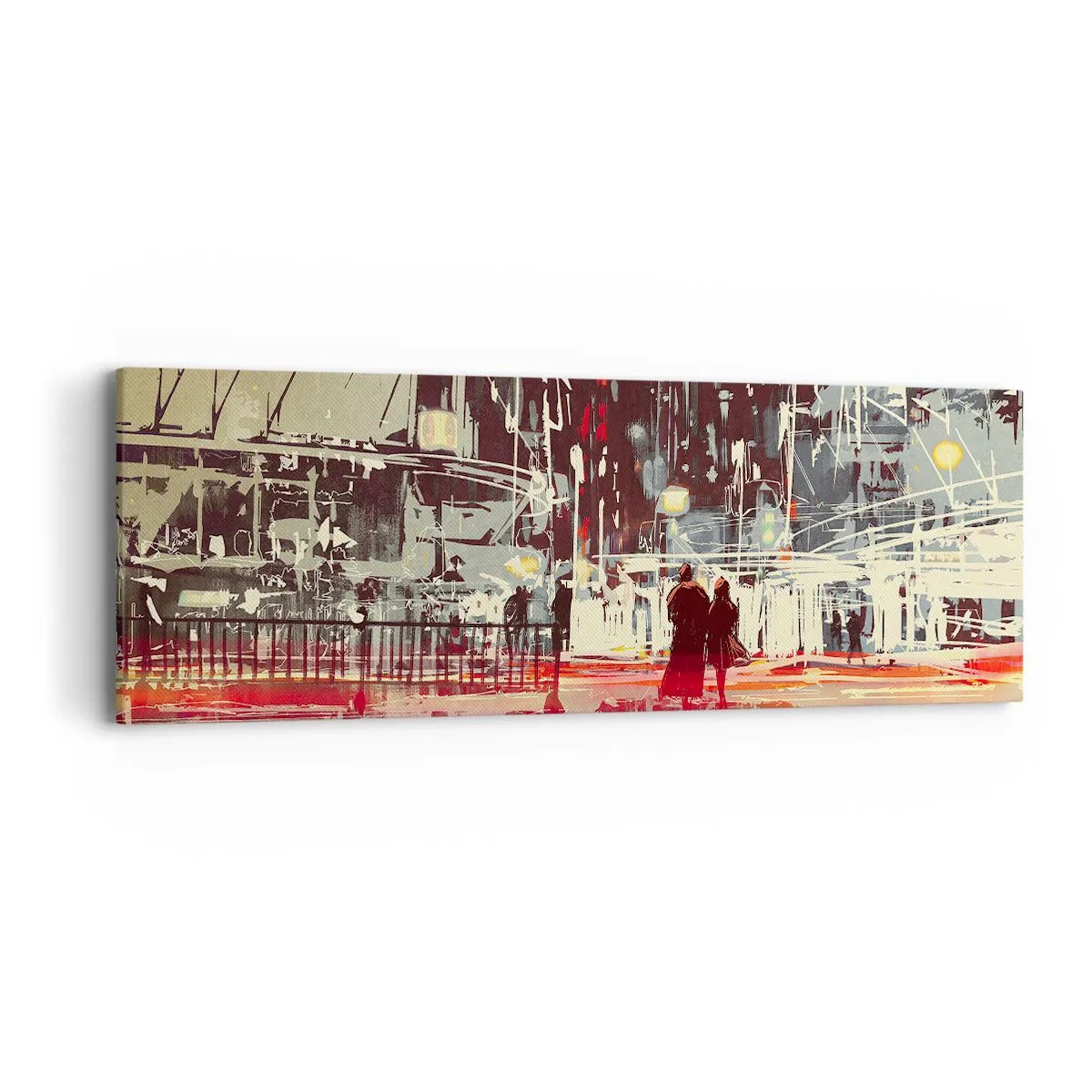 Impression sur toile - Image sur toile - Une grande traversée de ville - 90x30 cm