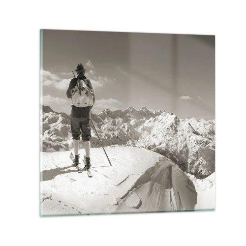 Impression sur verre - Image sur verre - Toutes les mêmes ces montagnes - 60x60 cm