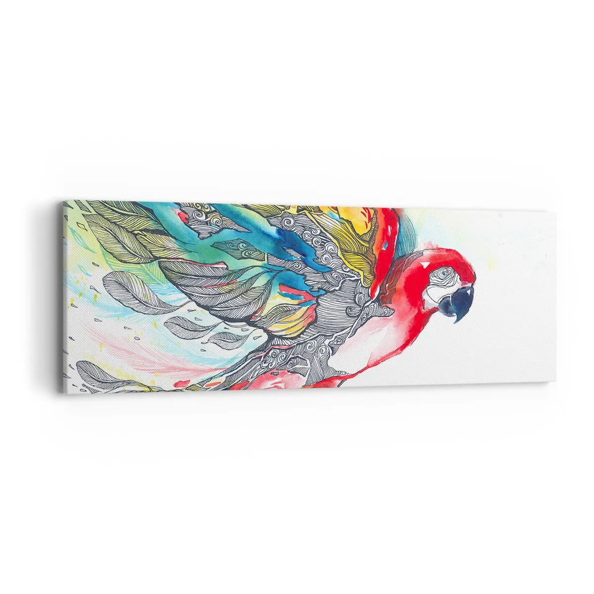 Impression sur toile - Image sur toile - Vivez haut en couleurs - 90x30 cm