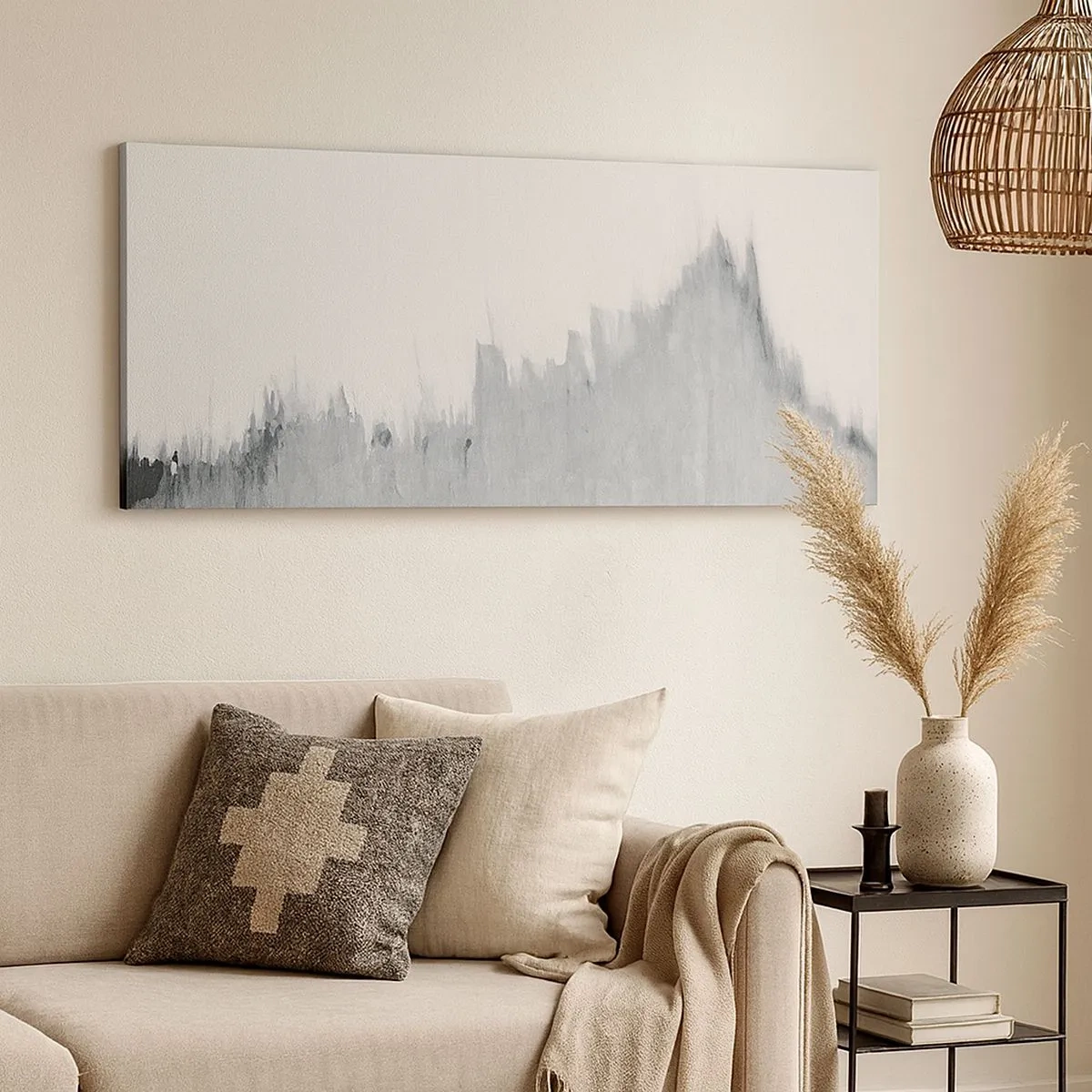 Impression sur toile - Image sur toile - Une esquisse mystérieuse - 100x40 cm