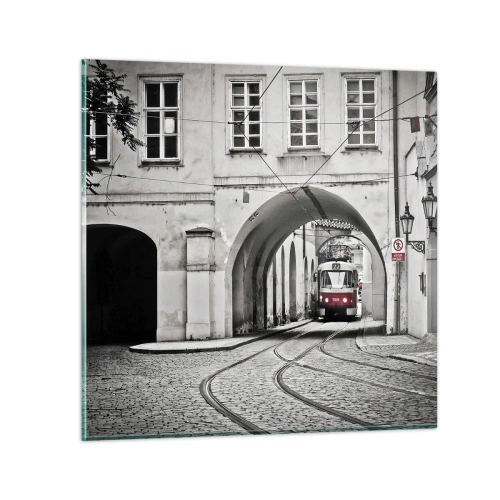 Impression sur verre - Image sur verre - Dans le labyrinthe de la ville - 50x50 cm