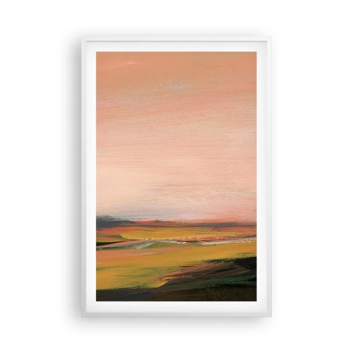 Affiche dans un cadre blanc - Poster - Dans les tons de roses - 61x91 cm