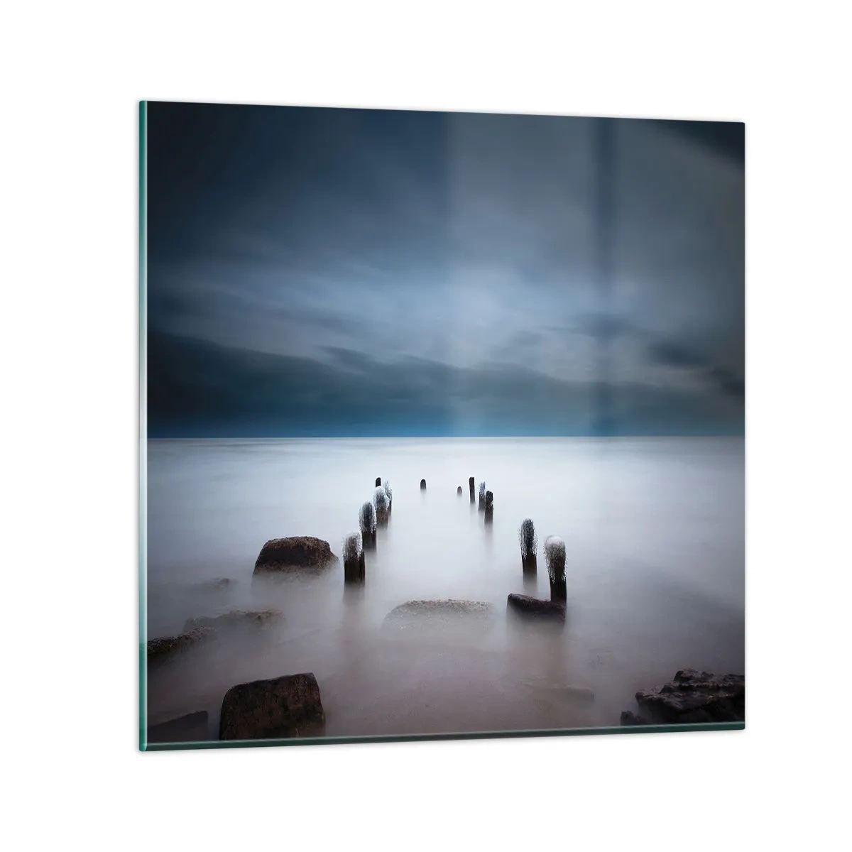 Impression sur verre - Image sur verre - Lac pensif - 60x60 cm