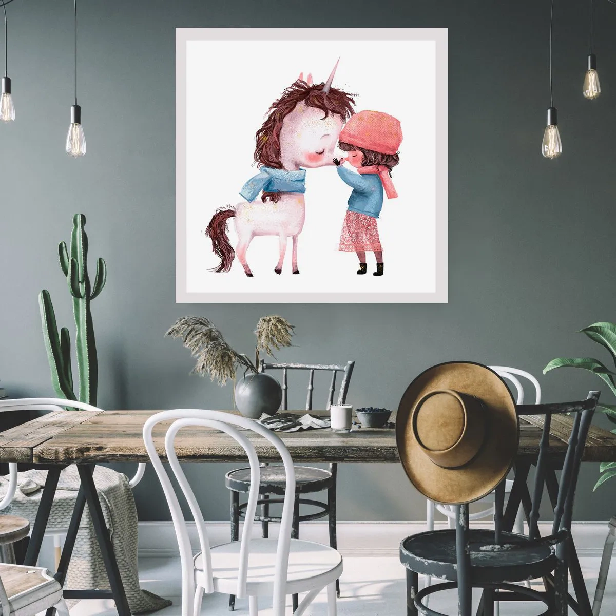 Affiche - Poster - Histoire d'hiver - 60x60 cm