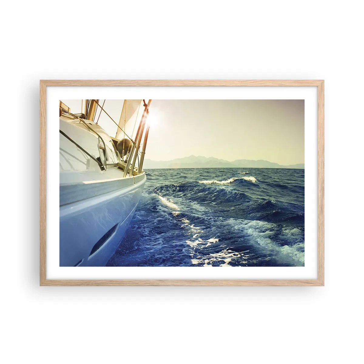 Affiche dans un chêne clair - Poster - Suite à l'aventure - 70x50 cm