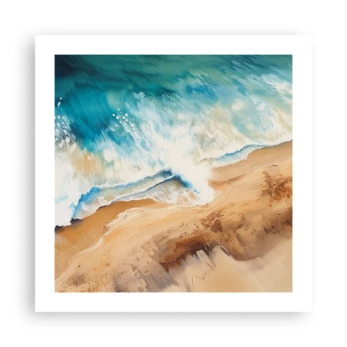 Affiche - Poster - La vague qui revient - 50x50 cm