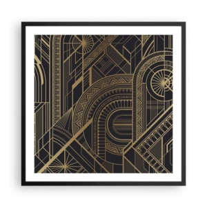 Affiche dans un cadre noir - Poster - Concept, idée, plan - 60x60 cm