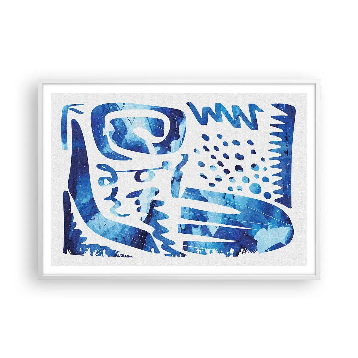 Affiche dans un cadre blanc - Poster - Retour aux racines - 100x70 cm