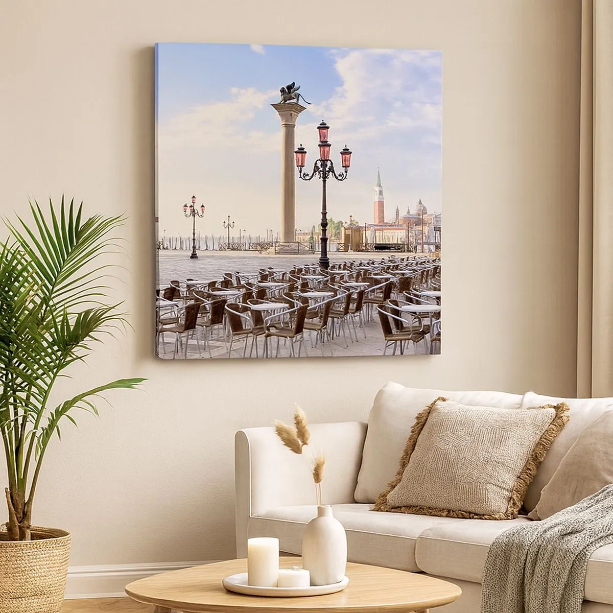 Impression sur toile - Image sur toile - Nous vous invitons, tout est prêt - 30x30 cm