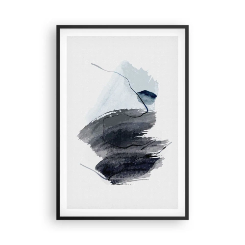 Affiche dans un cadre noir - Poster - Intensité et mouvement - 61x91 cm